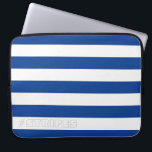 STRIPES Blau für jede Farbe Laptopschutzhülle<br><div class="desc">Horizontale Streifen gegen Weiß,  die neu gefärbt werden können. Spielen Sie mit Hintergrundfarben um neue Effekte zu erzeugen!</div>