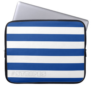 STRIPES Blau für jede Farbe Laptopschutzhülle