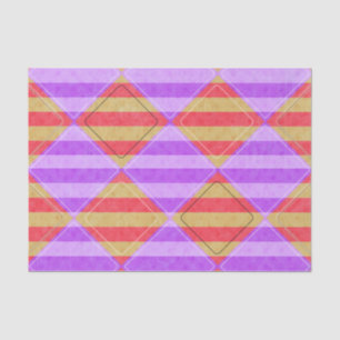 Stripes, Diamonds, Spot Pattern by Shirley Taylor Seidenpapier