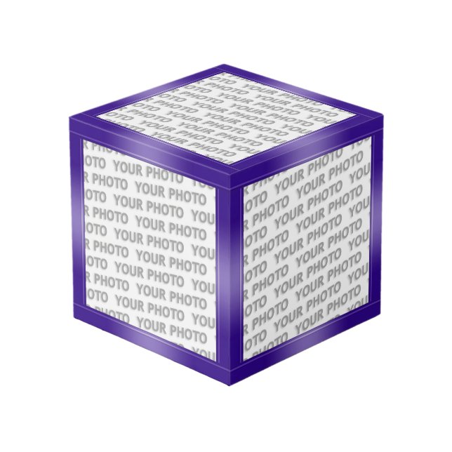 STRIPES Gradienten - Violett + Ihre Ideen Würfel (Vorderseite Schrägansicht)