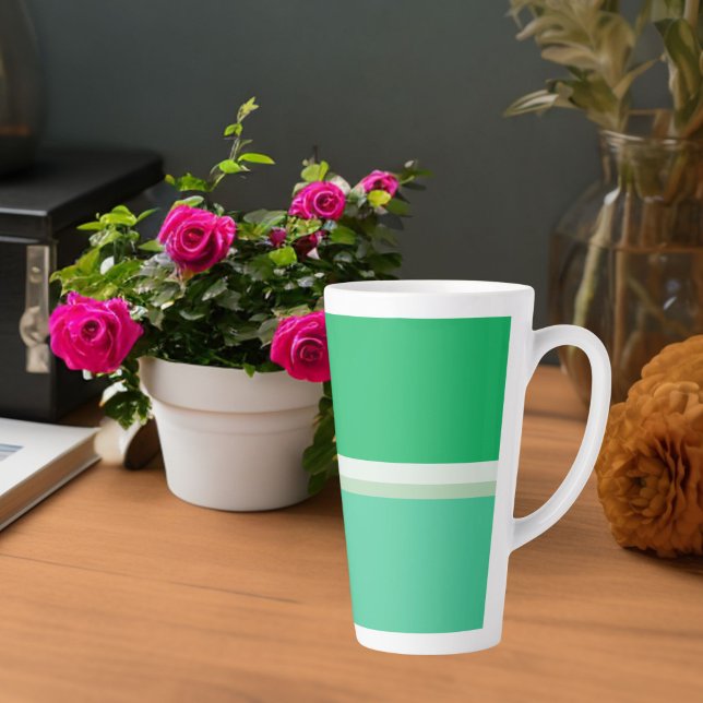 Stripes Green eggshell coriander: Spring Palette Milchtasse (Von Creator hochgeladen)