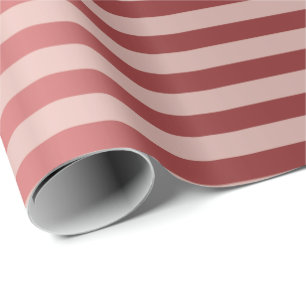 Stripes Lines Rose Gold Burgund Maroon Metal Geschenkpapier