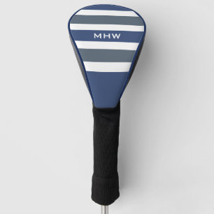Stripes Muster Benutzerdefinierte Monogramm-Treibe Golf Headcover