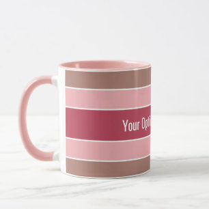 Stripes Muster Benutzerdefinierte Text-Tasse Tasse