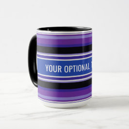 Stripes Muster Benutzerdefinierte Text-Tasse Tasse