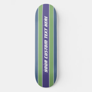 Stripes Muster Benutzerdefinierte Textskateboards Skateboard