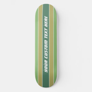 Stripes Muster Benutzerdefinierte Textskateboards Skateboard