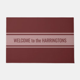 Stripes Muster benutzerdefinierte Textvorlage Fußmatte