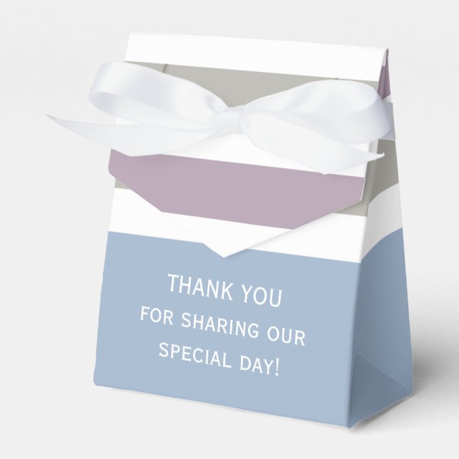 Stripes Muster benutzerdefinierte Vorzugsfelder Geschenkschachtel (Vorderseite)