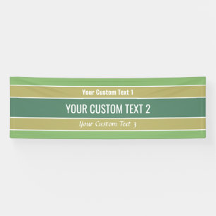 Stripes Muster Benutzerdefiniertes Textbanner Banner