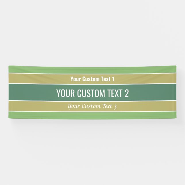 Stripes Muster Benutzerdefiniertes Textbanner Banner (Horizontal)