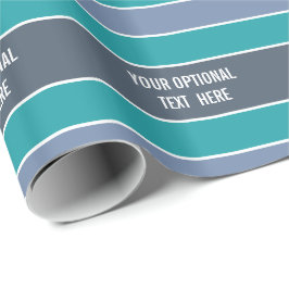 Stripes Muster benutzerdefiniertes Textumhüllungsp Geschenkpapier