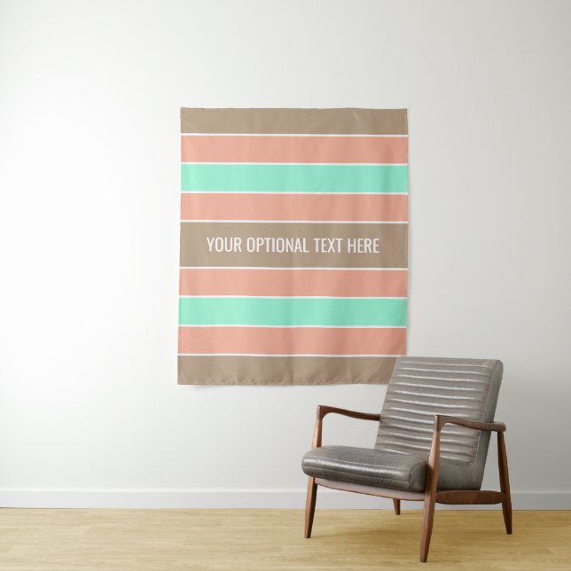 Stripes-Muster für benutzerdefinierte Texttapester Wandteppich (Beispiel)