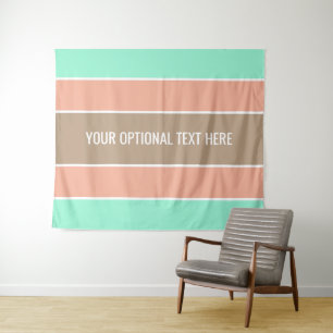 Stripes-Muster für benutzerdefinierte Texttapester Wandteppich