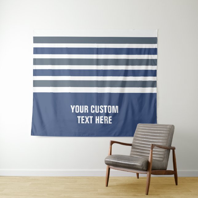 Stripes-Muster für benutzerdefinierte Texttapester Wandteppich (Beispiel (Horizontal))