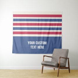 Stripes-Muster für benutzerdefinierte Texttapester Wandteppich