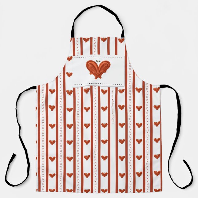 Stripes of Hearts Schürze (Vorderseite)