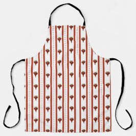 Stripes of Hearts Schürze