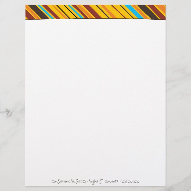 Stripes Personal Letterhead Briefkopf (Vorderseite)