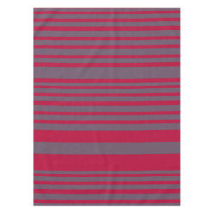 Stripes Red Gray Tischdecke