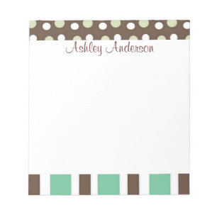 Stripes und Polka Dots Personal Notepad Notizblock
