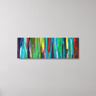 Stripesa ~ Wrapped Canvas Abstrakte Coole Moderne  Leinwanddruck