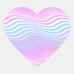 Stripewave-Evolution : Herz-Aufkleber