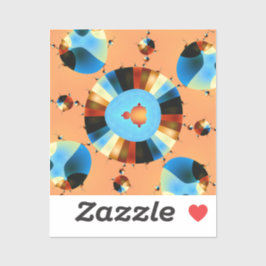 Stripey Mandelbrot Fraktal Aufkleber