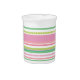 Stripey-Perlen, rosa und grüne Milchkrug Getränke Pitcher (Vorderseite)