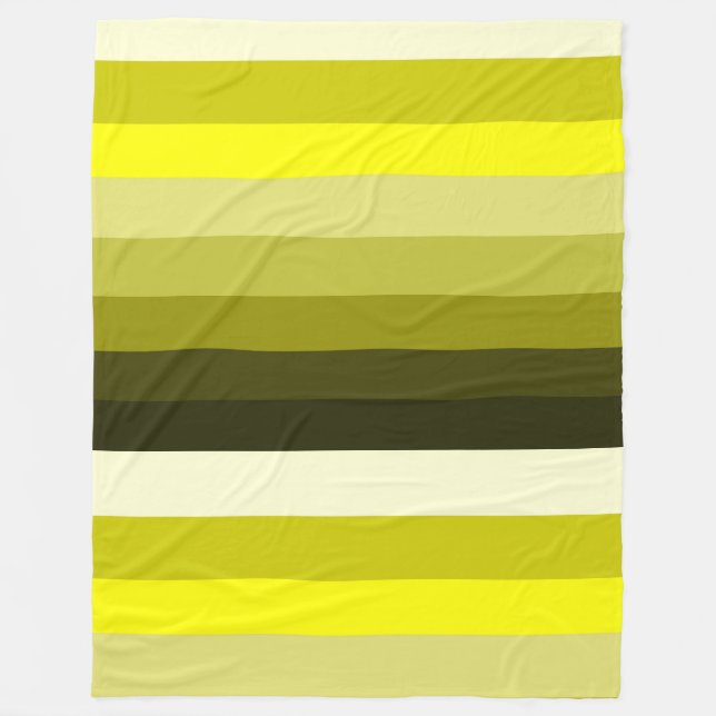 Stripey Yellows Blanket Fleecedecke (Vorderseite)