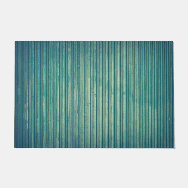 Striping Blue Lines Fußmatte (Vorderseite)
