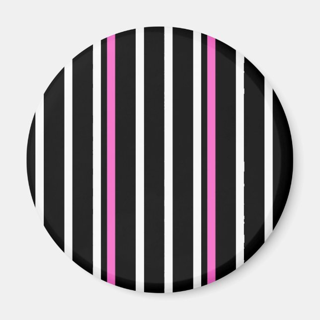 Stripmagnet - schwarz/rosa magnet (Vorne)