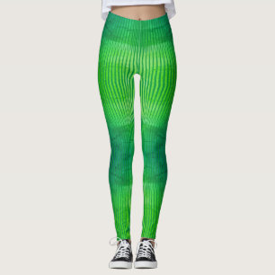 Strippensammlung - fluoreszierende grüne Strumpfho Leggings