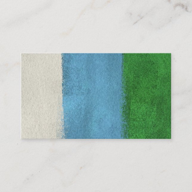 Strips Modern Art Business Cards - Blue Green Visitenkarte (Vorderseite)