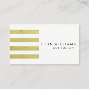 Stripte geometrische moderne Imitate Beruflich Visitenkarte