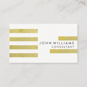 Stripte geometrische moderne Imitate Beruflich Visitenkarte
