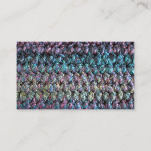 Stripte gestrickte Wolle Visitenkarte