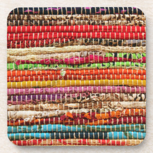 Stripte Gewebe aus Gewebe wirken natürlich Getränkeuntersetzer