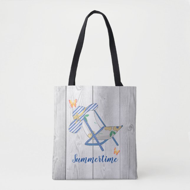 Stripte Hat- und Summertime-Tasche (Vorderseite)