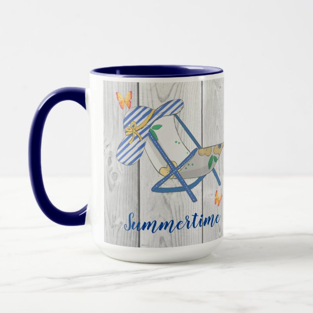 Stripte Hat- und Summertime-Tasse Tasse (Links)