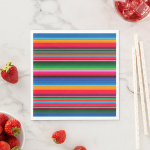 Stripte mexikanische Sarape Napkins Serviette