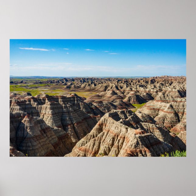 Stripte Tasten und große Täler Poster (Vorne)