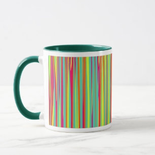 Striptes abstraktes Design Tasse