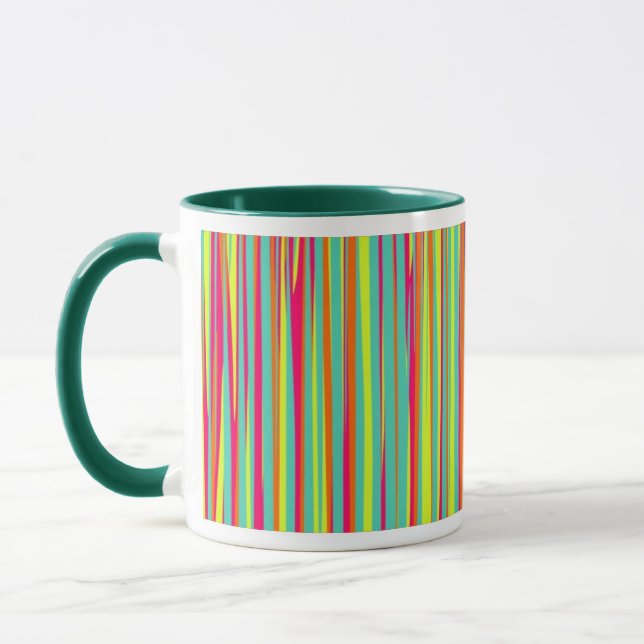 Striptes abstraktes Design Tasse (Links)