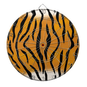 Striptes Tigermuster Dartscheibe