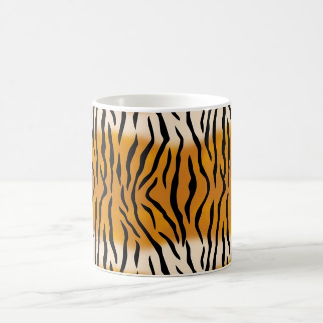 Striptes Tigermuster Kaffeetasse (Mittel)