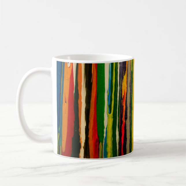Stripy abstrakt Art Tasse (Links)