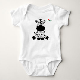 Stripy Zebra Baby Bodysuit Strampler
