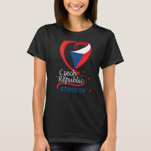 Strizkov Tschechien Herzenflagge Lötüberzug Ar T-Shirt