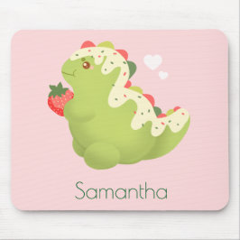 Strohbeer-Matcha-Dinosaurier  Mousepad